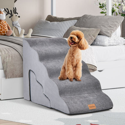 Foam Pet Stairs Set with 5-Tier and 3-Tier Dog Ramps