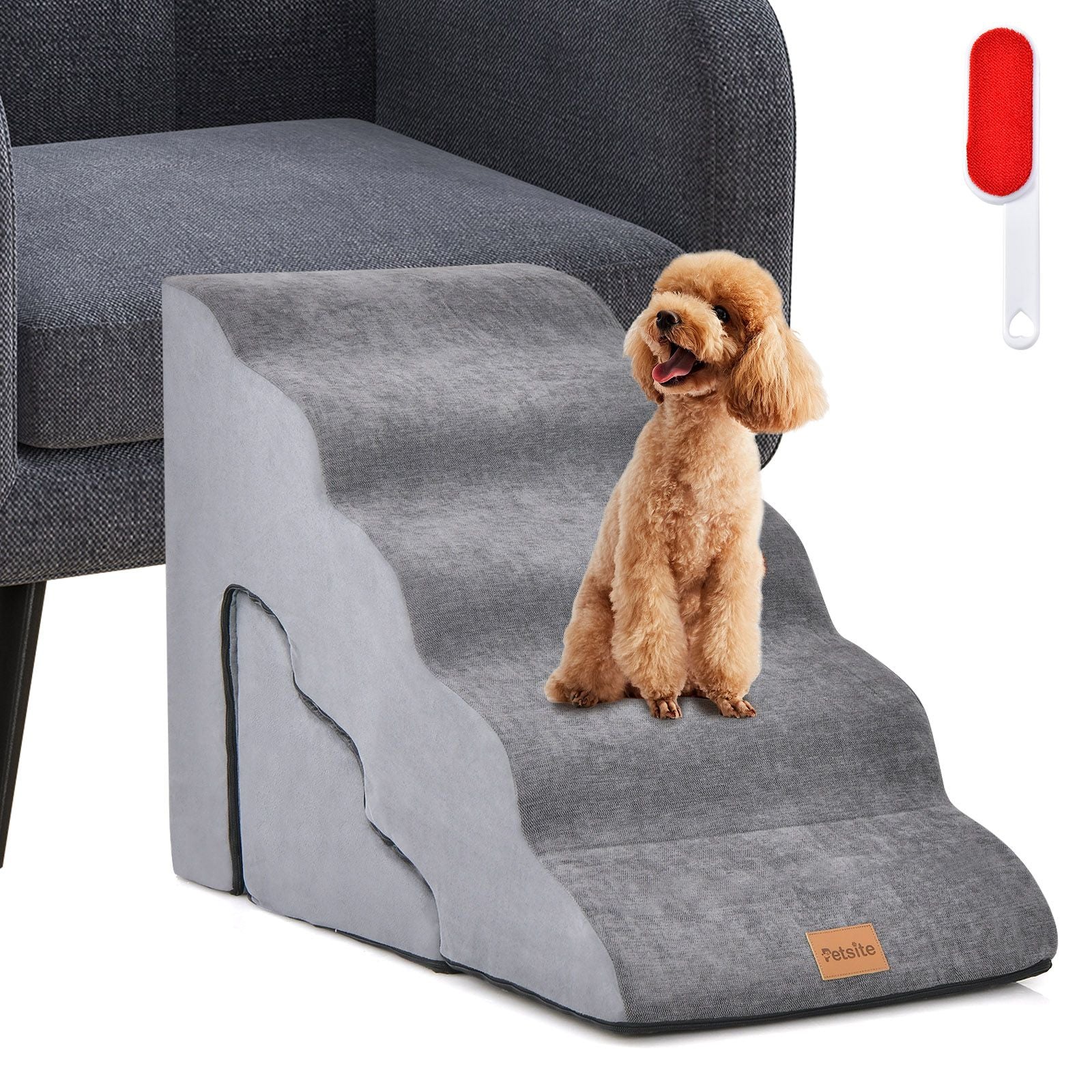 Foam Pet Stairs Set with 5-Tier and 3-Tier Dog Ramps